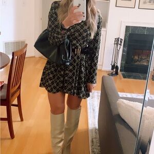 Button down mini dress